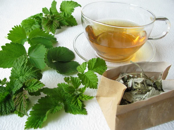 Bogyók-levelek tea — Stock Fotó
