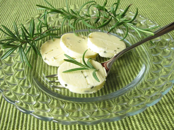 Kruiden boter met rozemarijn — Stockfoto