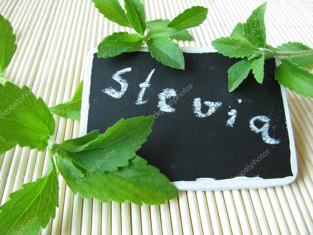 Sweet herb with nameplate