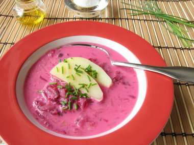 Soğuk pancar çorbası? Rote Beete Suppe