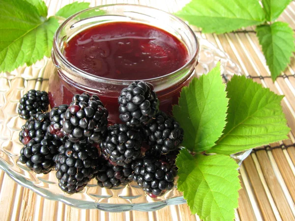 Домашнє blackberry желе — стокове фото
