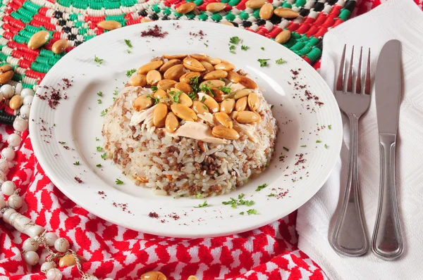 stock image Rice and almond.