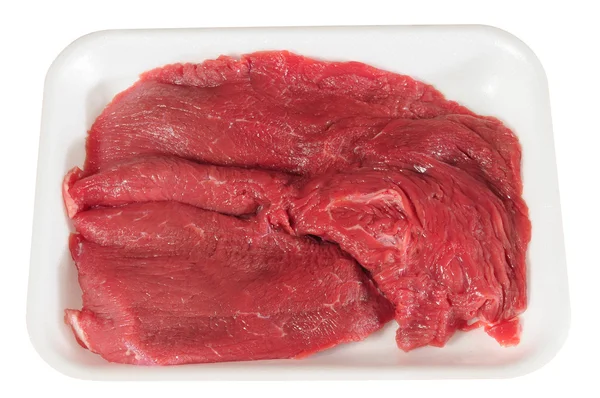 Imballaggio di carne. Isolato — Foto Stock