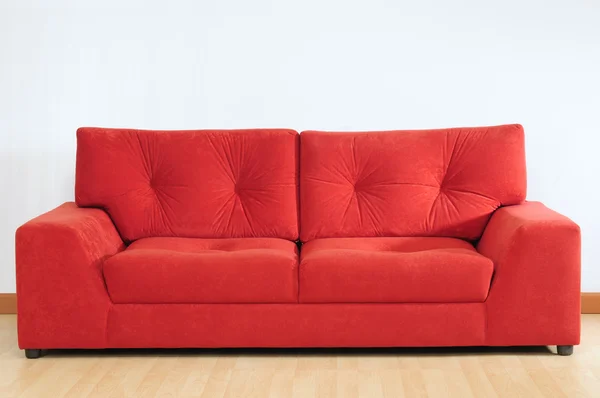 Red sofa. — Stock Photo, Image