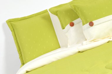 Green bedding. clipart