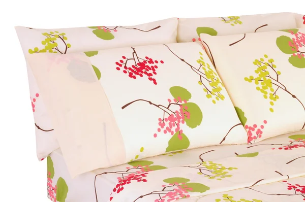 Ropa de cama floral. Aislado —  Fotos de Stock