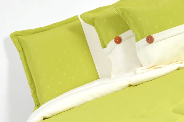 Biancheria da letto verde . — Foto Stock