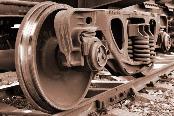 列車の車輪 ストック画像