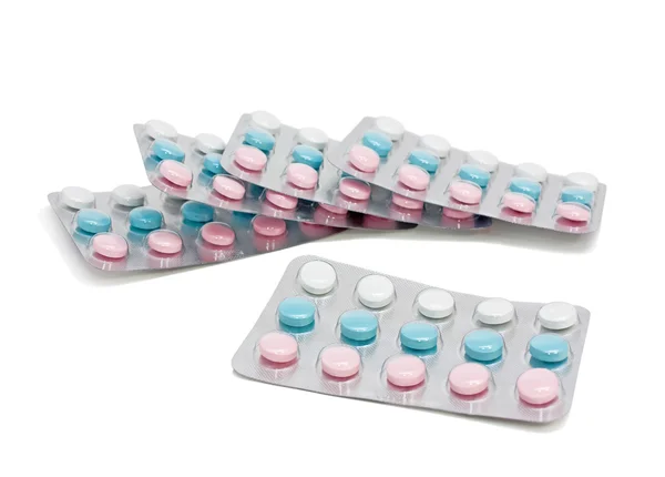 Medicine pills in blister — Stock Photo, Image