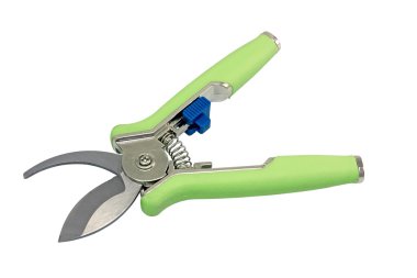 Small garden scissors for pruning flower clipart