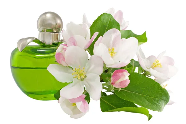 Parfym och blommor Royaltyfria Stockfoton