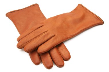 Ladies leather gloves clipart