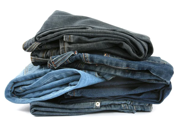 Pile of jeans — Stock Photo, Image