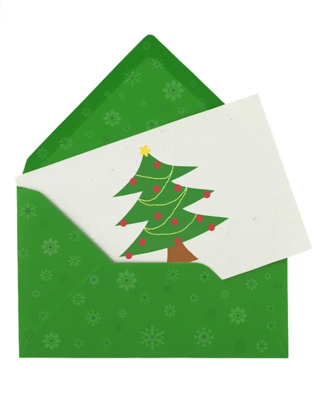 Envelope e nota — Fotografia de Stock