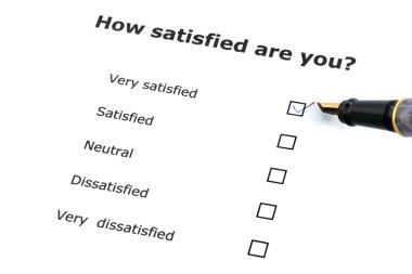 Satisfaction survey clipart