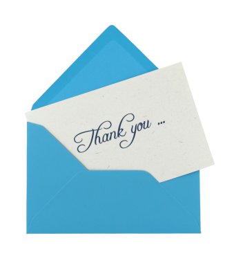 Thank you note clipart