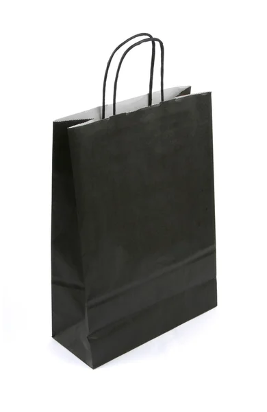 stock image Black paper bag