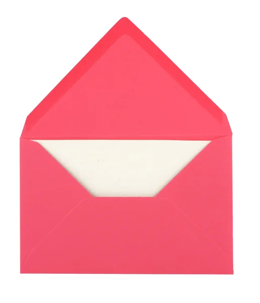 Rosa kuvert och kort — Stockfoto