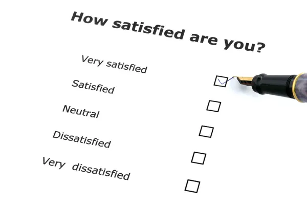Satisfaction survey — Stock Photo, Image