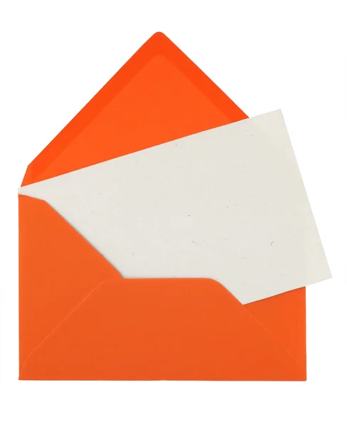 Envelope and note Stock Image