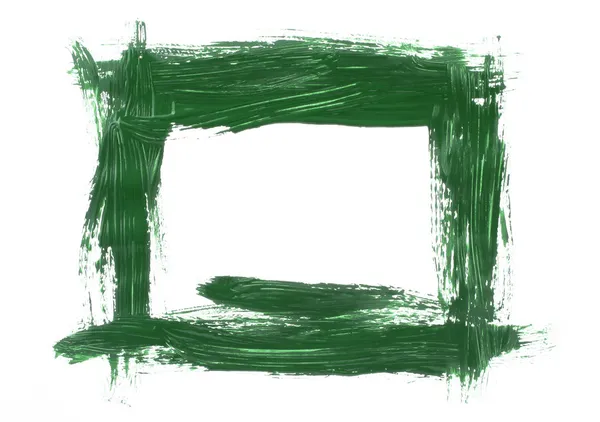 Green painted frame — Stock Photo, Image