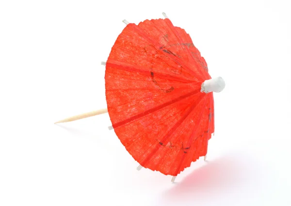 Cocktail paraply på vit — Stockfoto