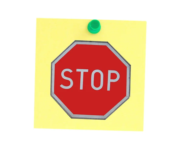Stopping announcement — Stock Photo, Image