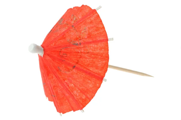 红色亚洲鸡尾酒伞 — 图库照片