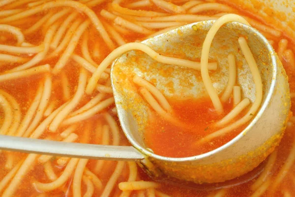 Tomato soup close-up — Stock Photo, Image
