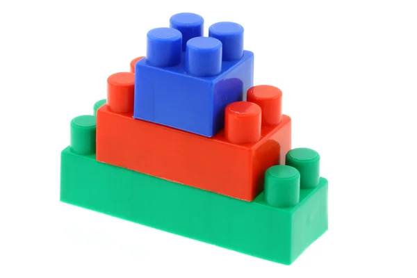 Tower of colorful building blocks — Stock Photo, Image