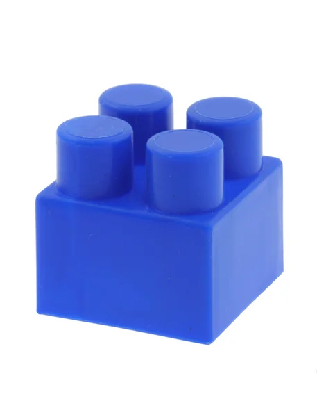 Blue building block - no trademarks — Stock Photo, Image