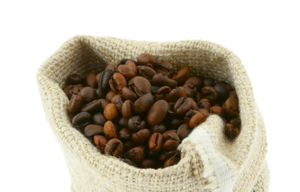 Kaffee im Plastiksack — Stockfoto
