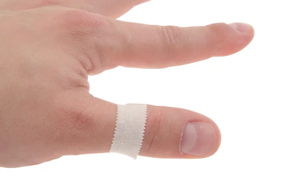 親指の絆創膏 — ストック写真