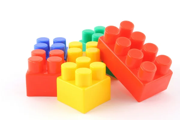 Pila de bloques de construcción de colores — Foto de Stock
