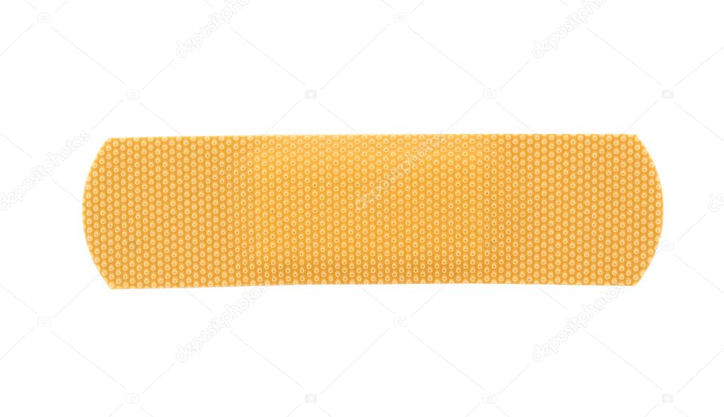 Bandaid stripe on pure white background