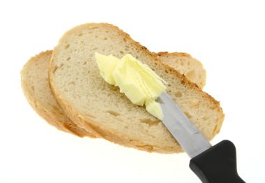 Buttering bread clipart