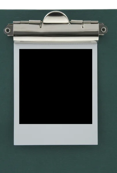 Klembord en foto frame — Stockfoto
