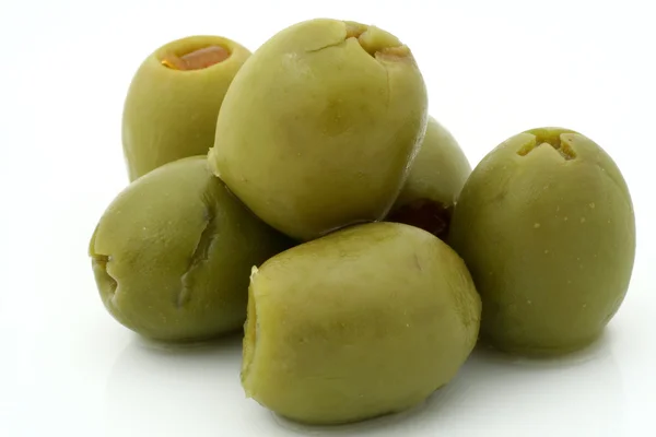 Real macro of a few olives — Stock Photo, Image