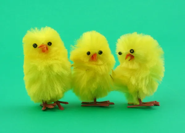 Leksak kycklingar — Stockfoto