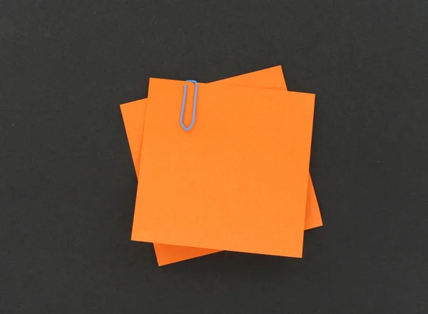 Blank orange notes — Stock Photo, Image