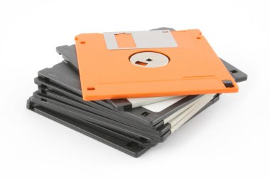 Stack of floppy disks clipart