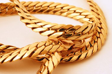 Gold chain details clipart