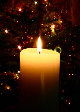 Christmas candle clipart