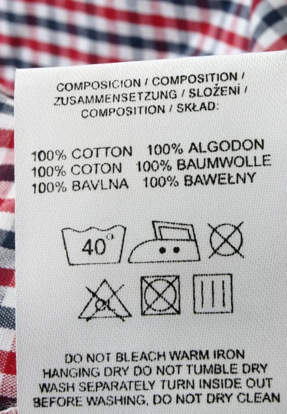 100% algodón — Foto de Stock