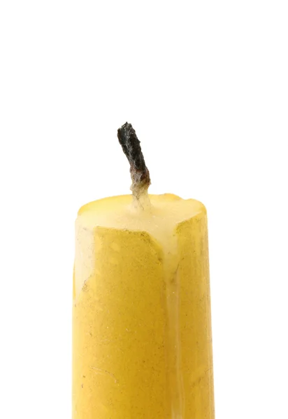 Yellow candle — Stock Photo, Image