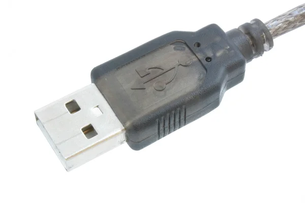 Real macro of USB plug — Stock Photo, Image