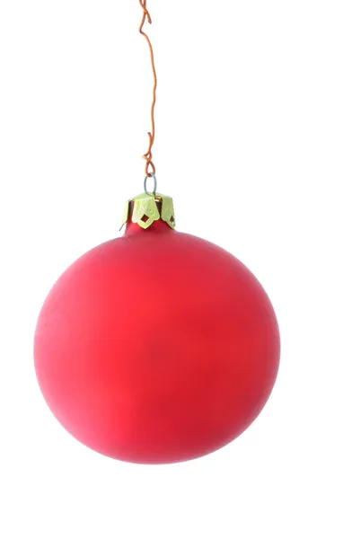 Enkel matta christmas ball — Stockfoto