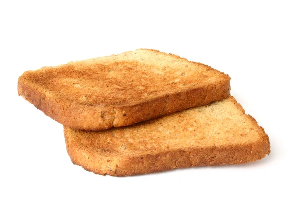 Twee stukjes toast — Stockfoto