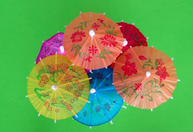 Cocktail umbrellas clipart