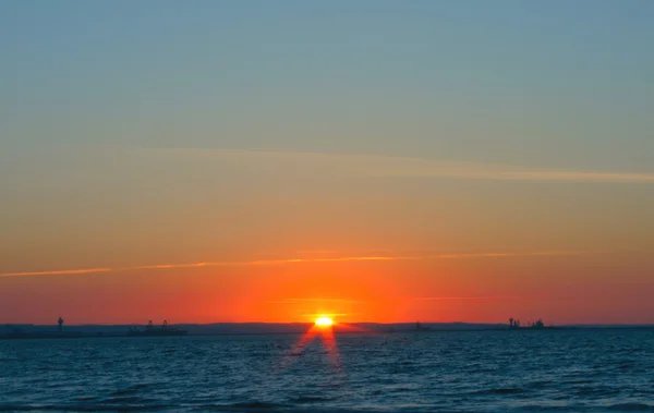 Simple puesta de sol hermosa — Foto de Stock